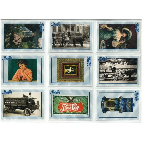 PEPSI-COLA SERIES 1 (Dart 1994) COMPLETE 100-CARD TRADING CARD SET - Picture 1 of 13